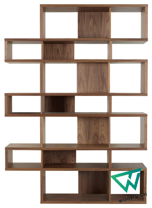 Kệ trang trí gỗ óc chó WT - 0001