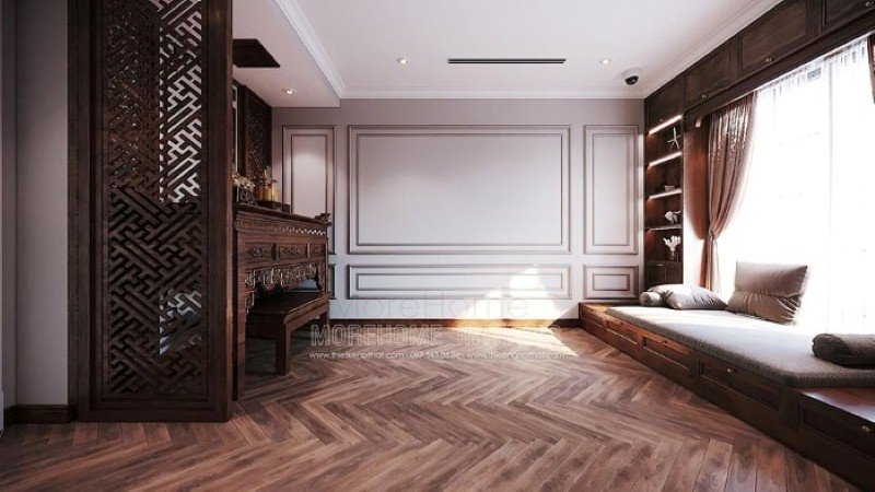 Thiết kế nội thất phòng thờ phong thủy đẹp, trang trọng. thiết kế thi công nội thất cao cấp