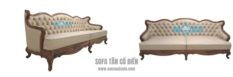 Sofa Tân cổ điển đẹp, tinh tế cho chung cư, biệt thự, nhà phố. Xưởng sản xuất sofa đẹp tại hà nội