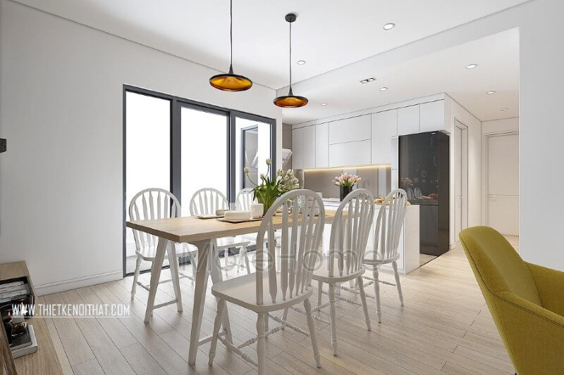 bàn ăn chung cư