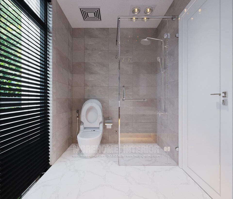 Mẫu vách kính nhà tắm phòng tắm đẹp, cao cấp, ngăn nước bắn ra khu vực vệ sinh khi tắm, giữ cho sàn nhà luôn khô ráo và sạch sẽ. Mẫu vách kính phòng tắm đứng đẹp