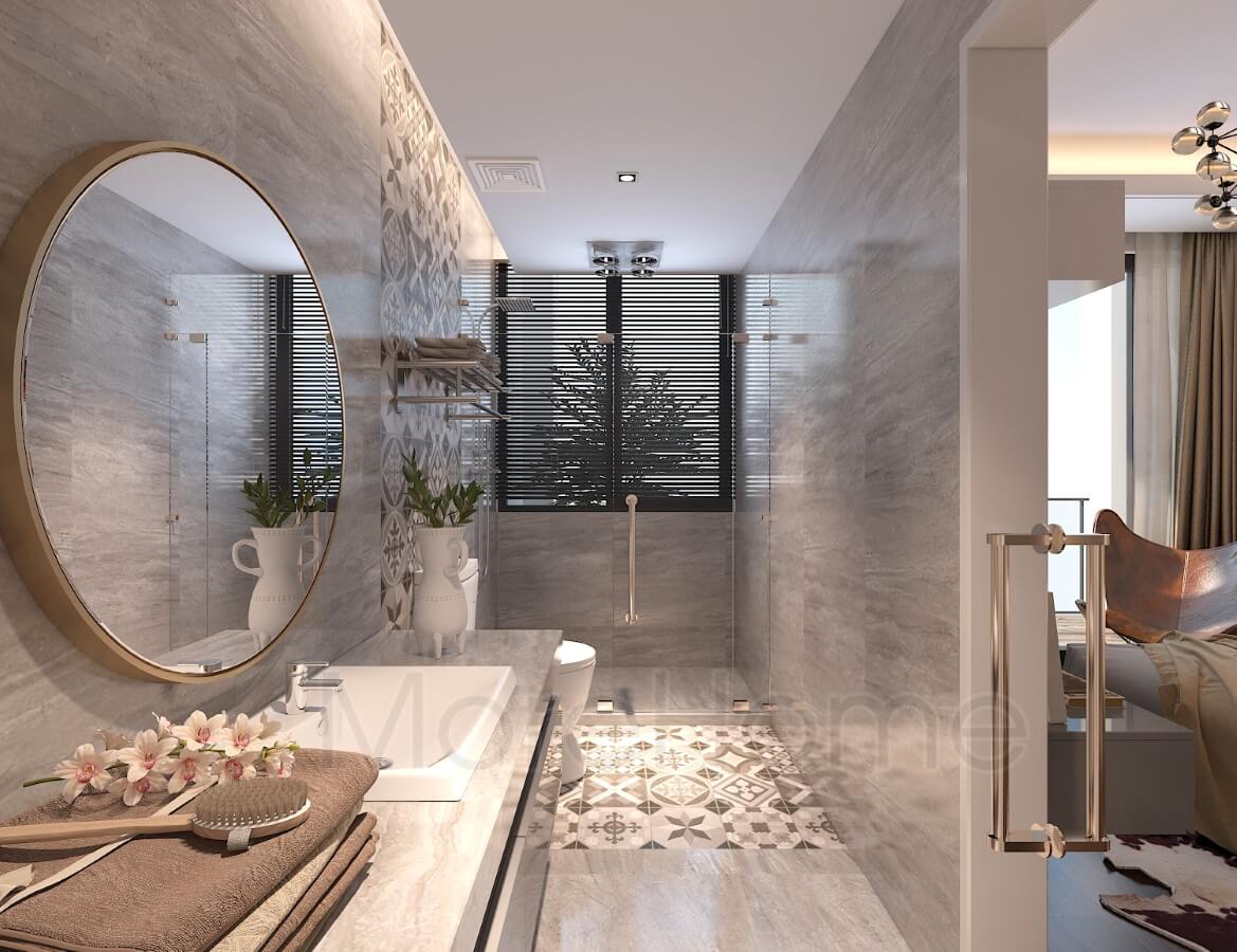 Lựa chọn vách tắm kính cửa lực hiện đại cho phòng tắm sạch sẽ và hiện đại hơn Mẫu vách kính phòng tắm đứng đẹp