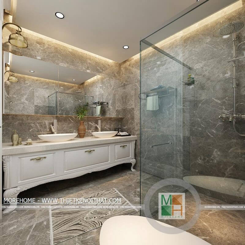 Vách tắm kính 90 độ cho phòng tắm Mẫu vách kính phòng tắm đứng đẹp