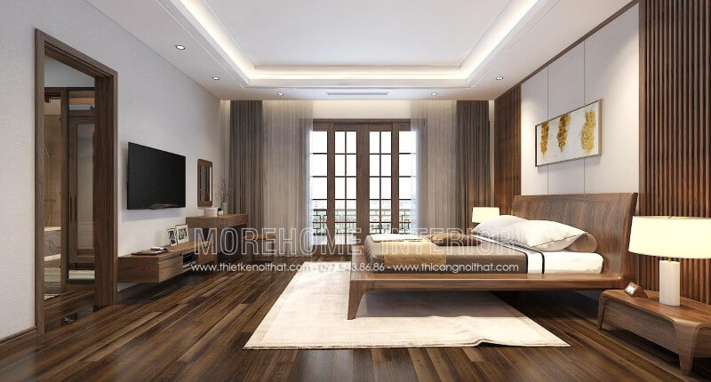 Hiện đại, đơn giản nhưng mẫu thiết kế giường ngủ này lại mang đến sức hút lớn đối với người đối diện. Đây là mẫu thiết kế có thể phù hợp với bất cứ kiểu phòng ngủ nào, từ chung cư nhỏ đến biệt thự cao cấp thiết kế nội thất gỗ óc chó