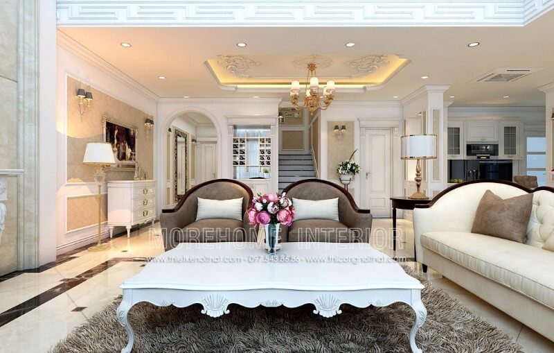 Bàn trà MH-TCD003 gỗ tự nhiên với phong cách tân cổ điển trang trí phòng khách biệt thự đẹp Tư vấn chọn lựa các mẫu thiết kế bàn trà phòng khách đẹp độc đáo