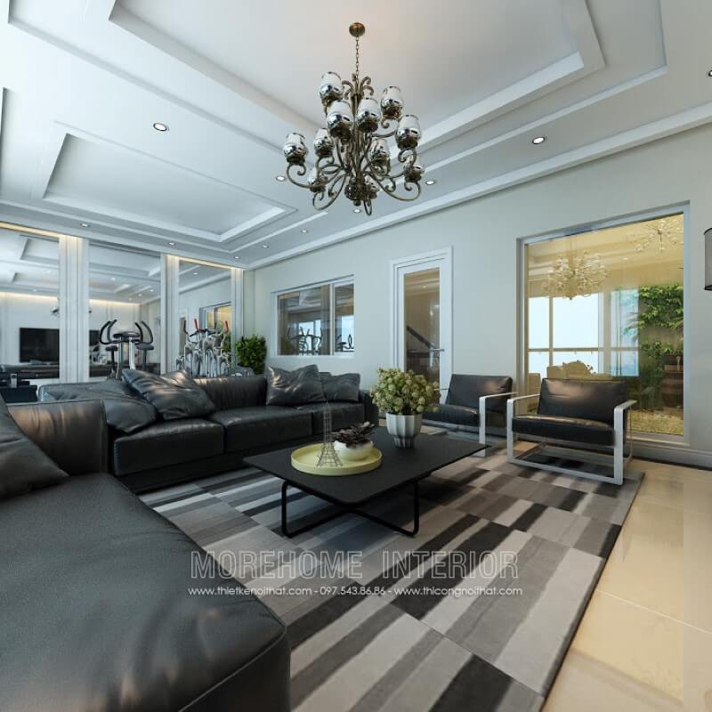 Bàn trà MH-HD027 gỗ công nghiệp trang trí phòng khách biệt thự đơn giản Tư vấn chọn lựa các mẫu thiết kế bàn trà phòng khách đẹp độc đáo