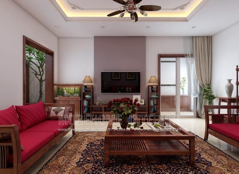 Mẫu bàn trà với lối thiết kế đơn giản thanh thoát mang đến sự nhẹ nhàng cho không gian phòng khách chung cư, biệt thự, nhà phố Tư vấn chọn lựa các mẫu thiết kế bàn trà phòng khách đẹp độc đáo