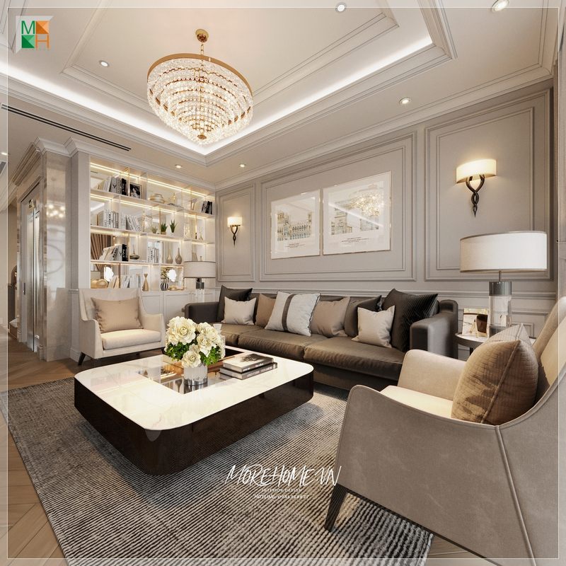 Để thiết kế phòng khách cho các căn hộ, nhà phố có diện tích nhỏ, chúng ta cần sử dụng nội thất cơ bản theo phong cách hiện đại. Để tạo sự thoải mái và thêm sự sang trọng, chúng ta có thể thêm vài chi tiết như ghế, bàn, đèn, tranh, giấy dán tường và các vật dụng khác.